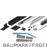 HAWA Folding Concepta III Schienen-Set 3-trg. links, Alu schwarz eloxiert