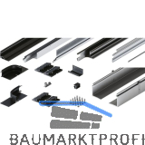 HAWA Folding Concepta III Schienen-Set 4-trg., Alu schwarz eloxiert