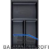 AGOFORM Besteckeinsatz Sky 500/35 Kunststoff schwarz