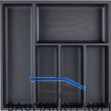 AGOFORM Besteckeinsatz Sky 500/55 Kunststoff schwarz