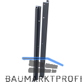 O.M.M Ausrichtbeschlag ST713, Aluminium schwarz, L�nge 2500 mm, 400 mm k�rzbar
