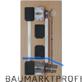 PLANO Top "Mega" Ausrichtbeschlag Alu blank, Fl�gelh�he 2375-2650 mm