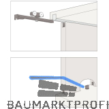 HAWA Clipo 16 HM IS - Schiebet�rbeschlag Innenfront, 1-t�rig
