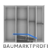 NINKA Schubkasteneinsatz-Set Cuisio KB 600 mm MERIVOBOX Kunststoff Graphit
