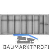 NINKA Schubkasteneinsatz-Set Cuisio KB 1200 mm MERIVOBOX Kunststoff Graphit