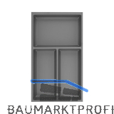 AGOFORM Besteckeinsatz Sky 550/35 Kunststoff schiefergrau