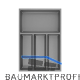 AGOFORM Besteckeinsatz Sky 550/40 Kunststoff schiefergrau