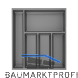 AGOFORM Besteckeinsatz Sky 550/50 Kunststoff schiefergrau