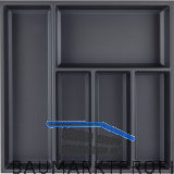 AGOFORM Besteckeinsatz Sky 550/55 Kunststoff schwarz