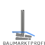 VITRIS Staubschutzleiste Haarborstendichtung auf Ma�, Glasst�rke 6 mm, Aluminium