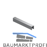 VITRIS Einbahn - F�hrungsprofil beflockt auf Ma�, Aluminium natur eloxiert