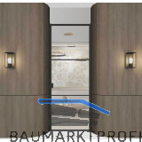 ARLU DIVINA� Dreht�r 2600 x 1000 mm, schwarz