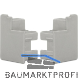 KNOKE SMART CASE Abdeckkappenset aufgesetzte Montage, Kunststoff silberfarbig