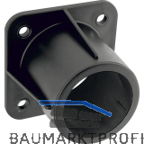 Montageh�lse ROLLING STAR zu Kugelrolle � 52 mm, H�he 40 mm, Kunststoff schwarz