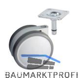 D�RNER + HELMER Doppel-Lenkrolle Design Top 62 mm 40 kg