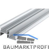 HAWA Combino Doppelf�hrungsschiene 65 H MS/FS - 80 H FS auf Ma�, Alu eloxiert