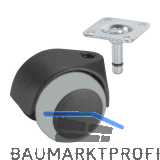 D�RNER + HELMER Doppel-Lenkrolle Two 50 mm 40 kg Platte