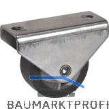D�RNER + HELMER Bockrolle TPE-Lauffl�che 30 mm 35 kg Platte