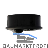 D�RNER + HELMER Rolleinsatz Einzelrolle Lauffl�che hart Kunststoff schwarz