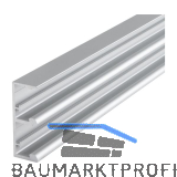 HAWA Combino Doppellaufschiene 50 H MS/FS ohne D�mpfeinzug 2500 mm, Alu eloxiert