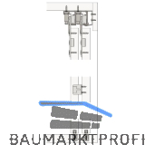 HAWA Combino 65 H IS Schiebet�rbeschlag Innenfront, 3-t�rig