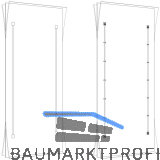 HAWA Ausrichtbeschlag, Alu blank, T�rh�he 2040 - 2600 mm
