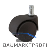 Doppel-Lenkrolle Office weich Kunststoff 50 mm 50 kg Bundstift