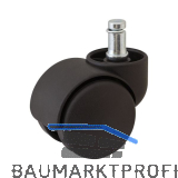 Doppel-Lenkrolle Office hart Kunststoff 50 mm 50 kg Bundstift