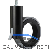 Lenkrolle Rotola 150 80 kg Feststeller schwarz/grau