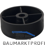 M�belgleiter starr � 50 mm, H�he 20 mm, Kunststoff schwarz