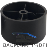 M�belgleiter starr � 50 mm, H�he 40 mm, Kunststoff schwarz