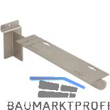 Konsole Arkwall f�r Holz- und Glastablare 90 mm Stahl vernickelt matt