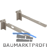 Konsole Arkwall f�r Holztablare 290 mm Stahl vernickelt matt