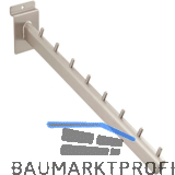 Schr�garm 8-stufig Arkwall 350 mm Stahl vernickelt matt