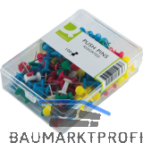 Pinnwandnadeln 100 St�ck Kunststoff bunt sortiert