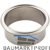 Kabeldurchgang rund, Einbau � 80 mm, Messing vernickelt poliert