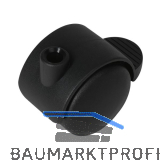 Doppel-Lenkrolle Duo hart Kunststoff Feststeller 50 mm 50 kg schwarz