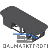 BLUM SERVO-DRIVE Netzger�thalterung Bodenmontage, Kunststoff tiefgrau