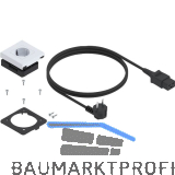 BLUM AMPEROS AC Einbausteckdose, Kunststoff wei�-hochglanz