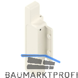 BLUM METABOX Fronthalter f�r Innenschubkasten Schraubversion, H�he K, links