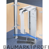 CONFURN PC-Halterung, 210 x 410 x 175 mm, Farbe silber