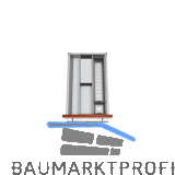 BLUM ORGA-LINE Facheinteilungs-Set KB 350 - 449/NL 500 mm Edelstahl/Kunststoff