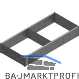 BLUM ORGA-LINE Einzel-Set Korpusbreite 305/NL450 mm Edelstahl/Kunststoff