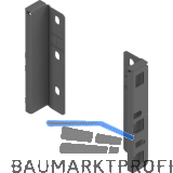 BLUM MERIVOBOX Holzr�ckwandhalter H�he K, Oriongrau-matt