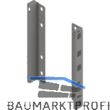 BLUM MERIVOBOX Holzr�ckwandhalter H�he E, Indiumgrau-matt