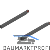 BLUM MERIVOBOX L�ngreling NL 270, Oriongrau-matt