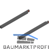 BLUM MERIVOBOX L�ngreling NL 300, Oriongrau-matt