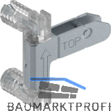 BLUM MERIVOBOX Frontbefestigung unten, Montageart INSERTA