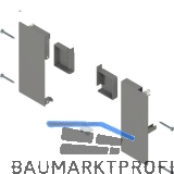 BLUM MERIVOBOX Fronthalter Innenschubkasten H�he K, Indiumgrau-matt