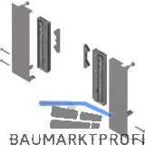 BLUM MERIVOBOX Fronthalter Innenauszug mit Einschubelement H�he E, Indiumgrau